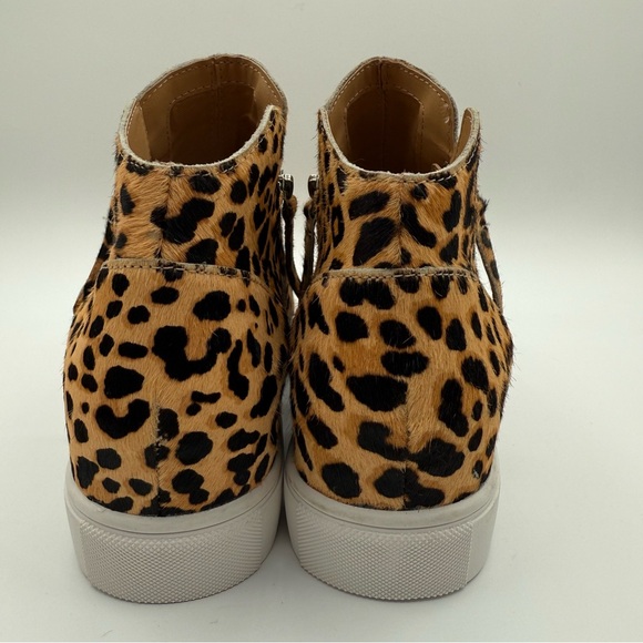 Steve MaddenWomen's Caliber Wedge Sneakers Leopard Print High-Top Sneakers SZ 10 - Picture 14 of 16